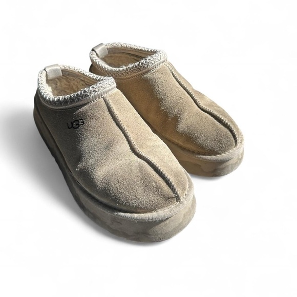 UGG Beige Suede Slip-On Shoes - Picture 2 of 6